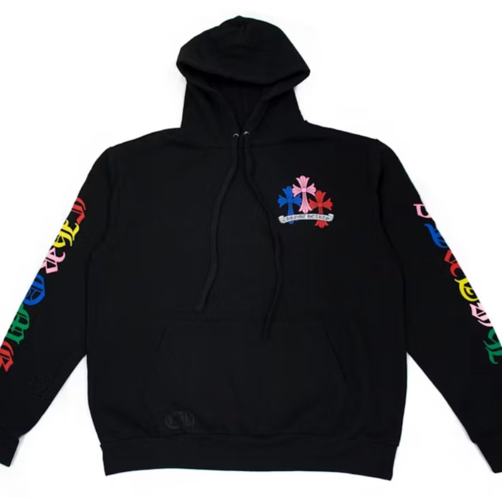 Chrome Hearts Multi Color Cross Cemetery Hoodie